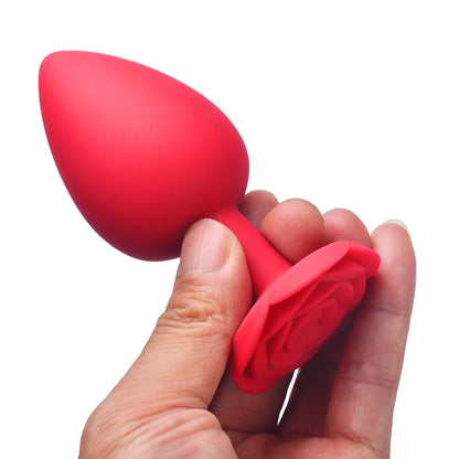 Rose Silicone Butt Plug