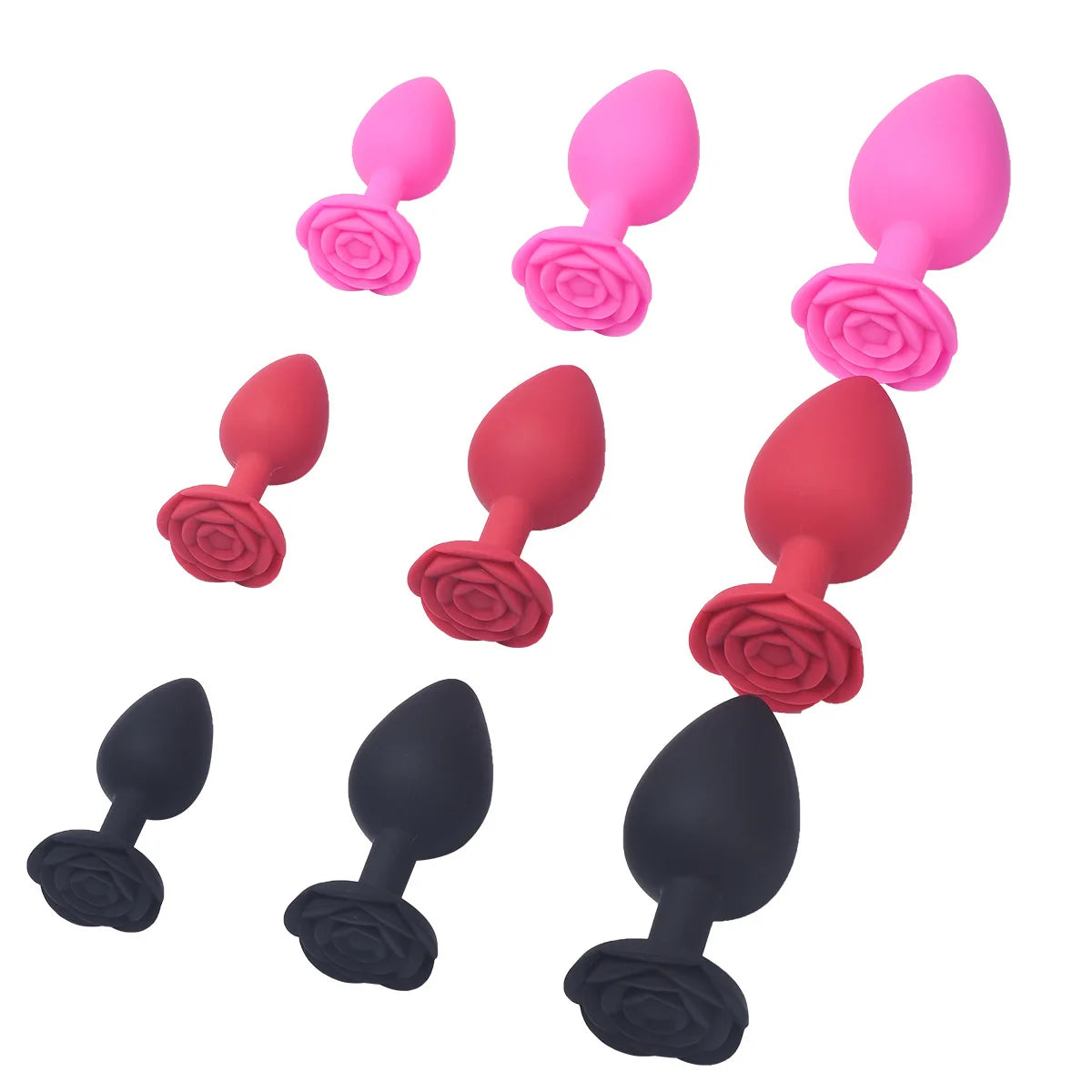 Rose Silicone Butt Plug