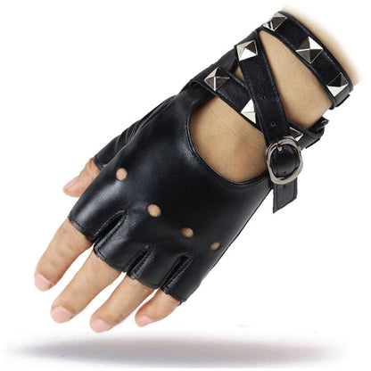 Fingerless Leather Gloves