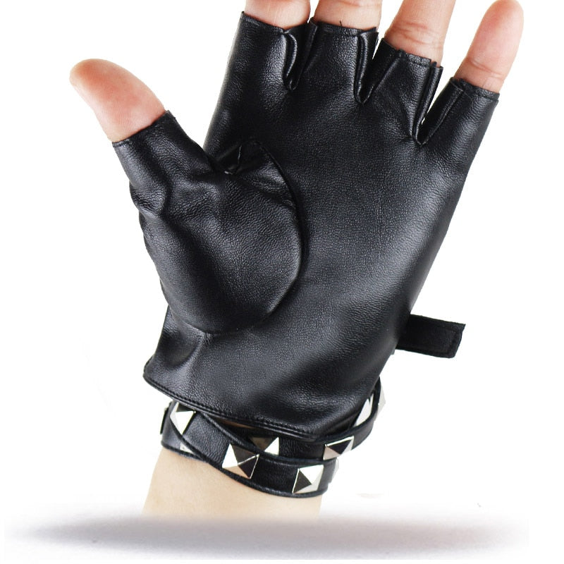 Fingerless Leather Gloves