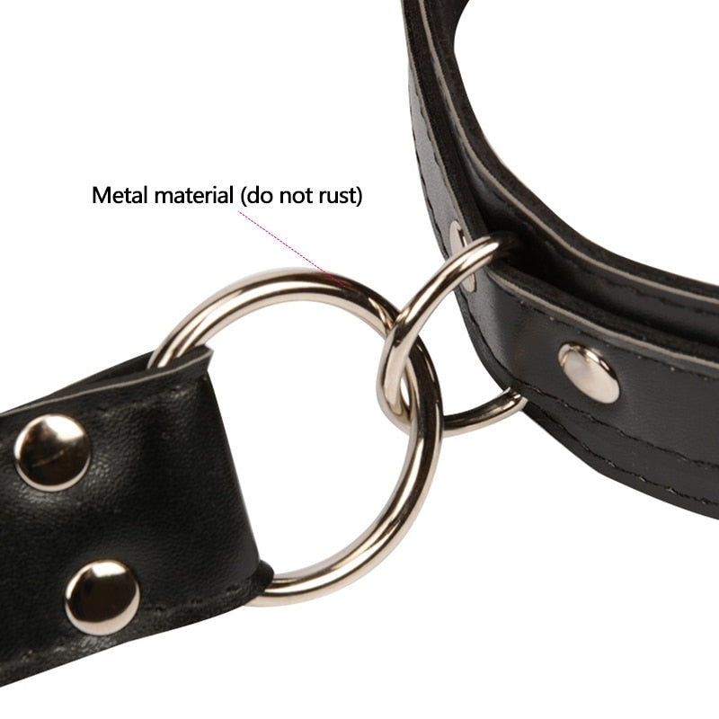 Leather Handcuffs Restraint