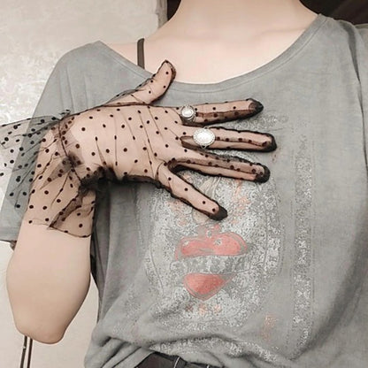 Spotted Lace Gloves