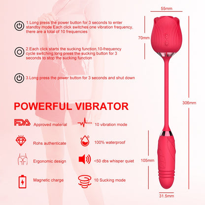 Rose Clitoris Sucking Vibrator