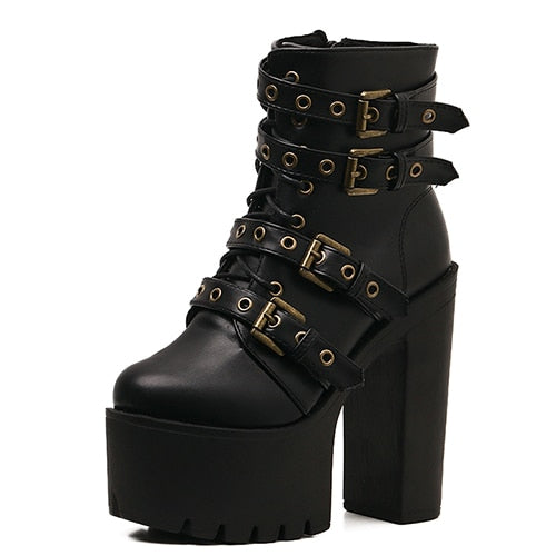 Buckle Ankle Boots