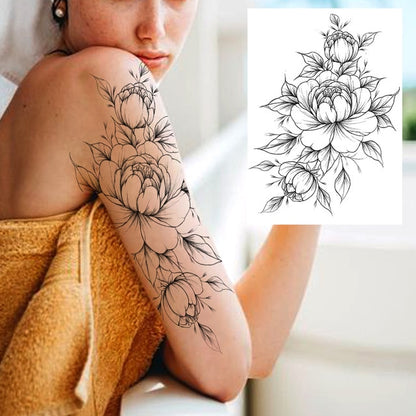 Sexy Flower Temporary Tattoos