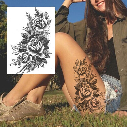 Sexy Flower Temporary Tattoos