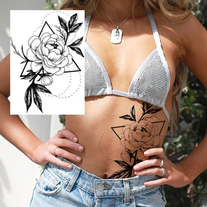 Sexy Flower Temporary Tattoos