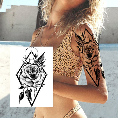 Sexy Flower Temporary Tattoos