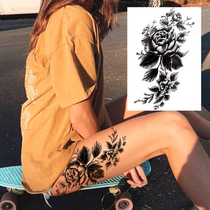 Sexy Flower Temporary Tattoos