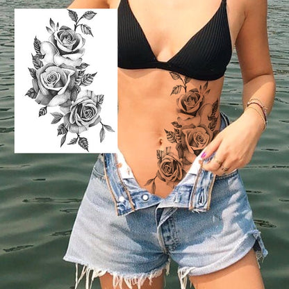 Sexy Flower Temporary Tattoos