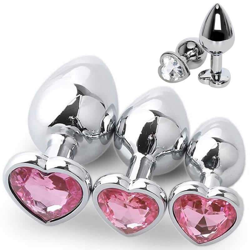 Stainless Steel Crystal Anal Plug