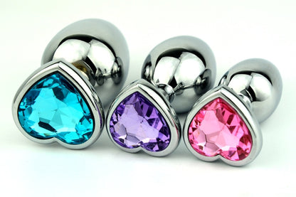 Stainless Steel Crystal Anal Plug