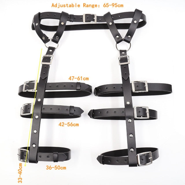 Slave Leather Bondage Harness